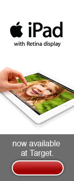 Apple iPad with Retina display. Now available at Target.