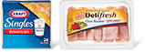 8-inch flatbread + Kraft American Singles